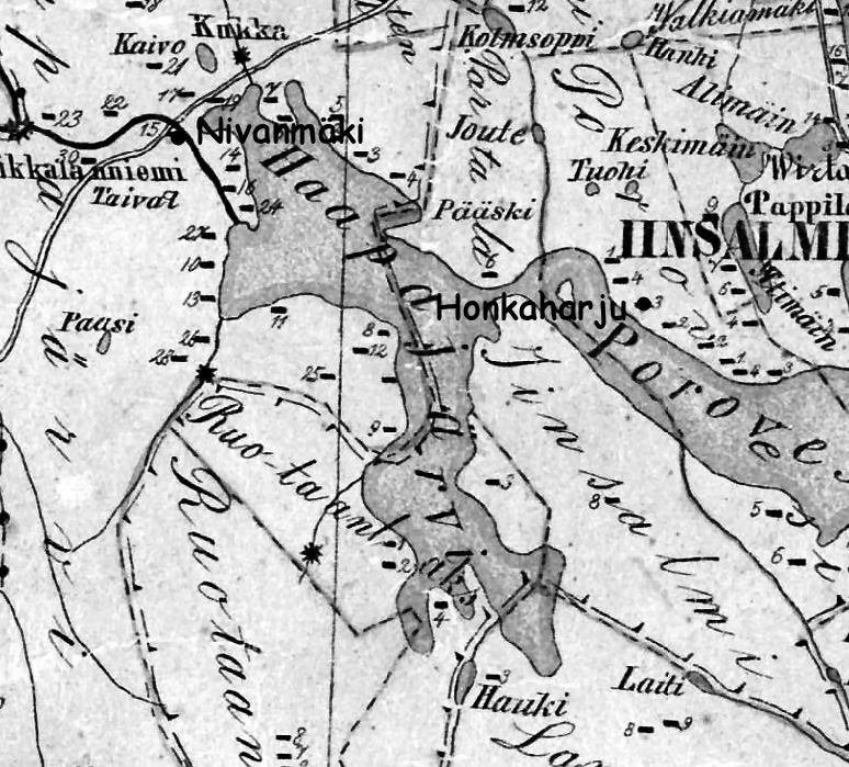 Taavetin torppa Honkaharju ja Vapun kotitalo Nivanmäki
